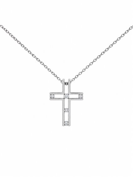 Collana Cianfrone Gioielli Donna in Oro Diamante 0.11 Ct COOR-15-198 - COOR-15-198